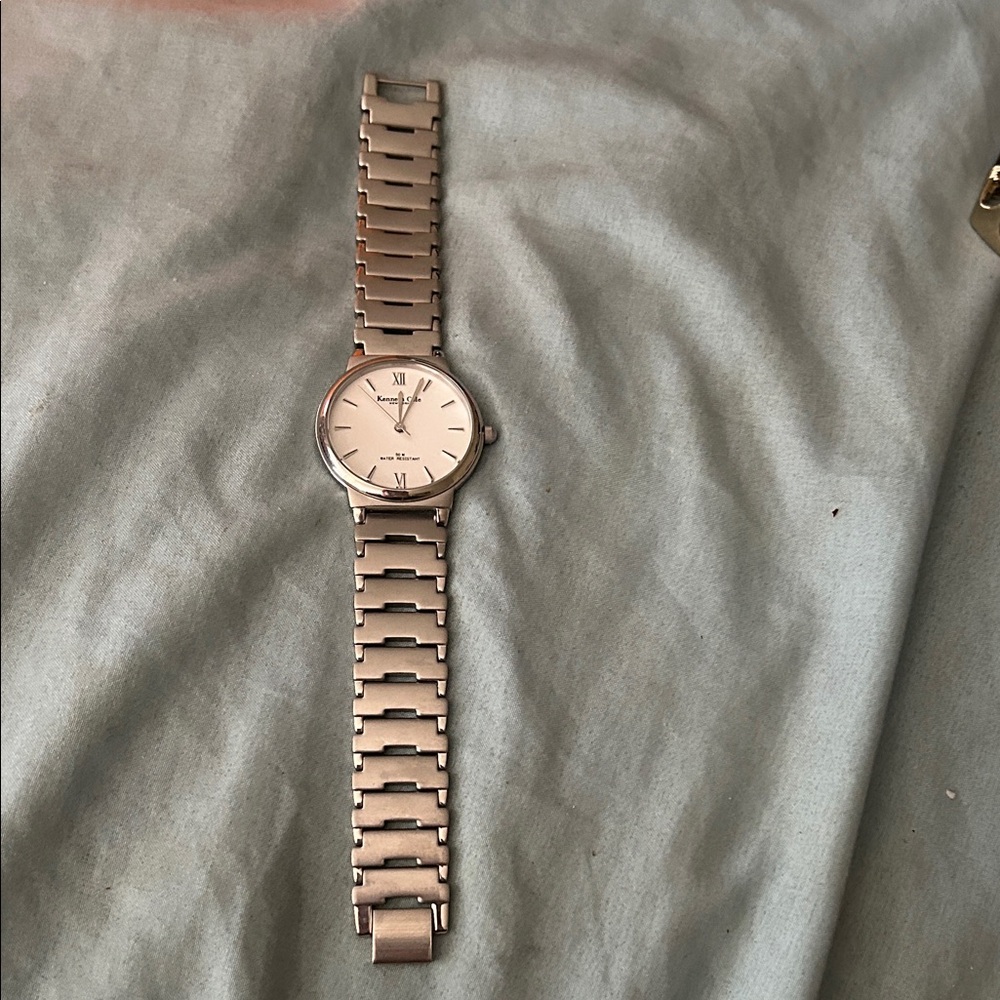 Kenneth Cole Silver-Tone Stainless Steel Women's Watch